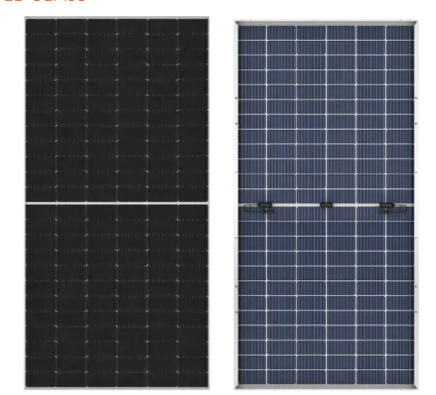 Bifacial double glass module