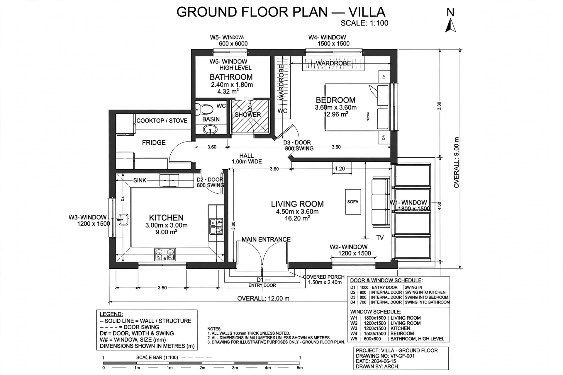 GROUND FLOOR — Layout & Openings